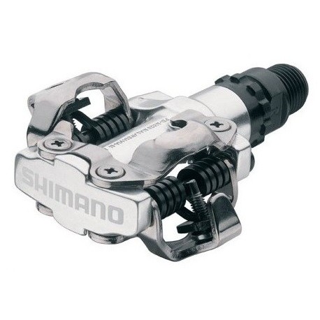 Pedales Shimano M520 SPD plata para MTB